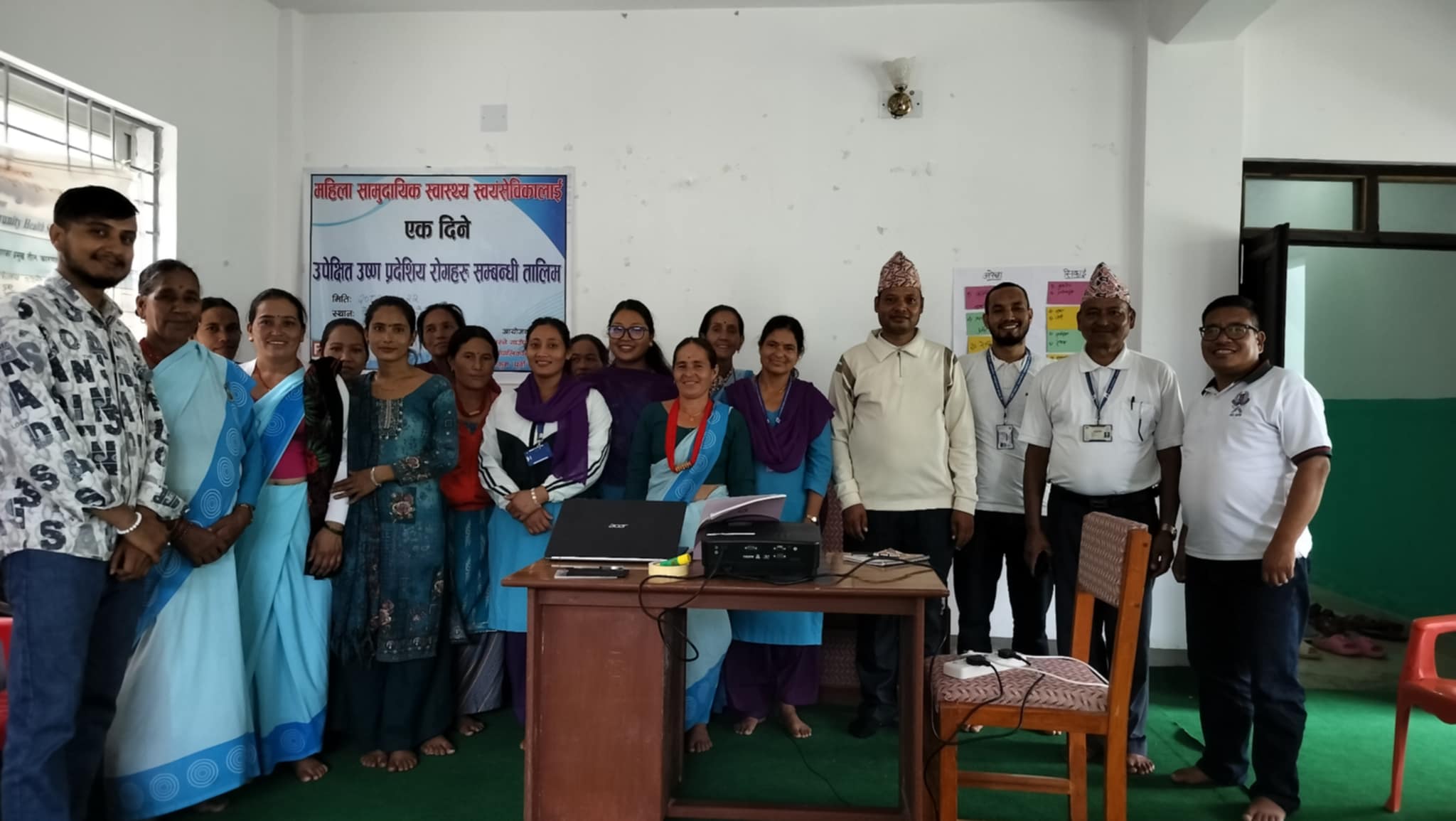 सिस्नेका स्वयंसेविकालाई उष्ण प्रदेशीय रोग सम्बन्धि अभिमुखीकरण
