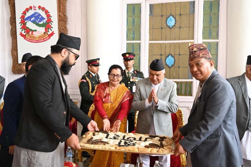 राष्ट्रपति पौडेलद्वारा ईन्द्रजात्रा अवलोकन