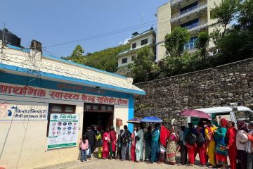 राेल्पाकाे सुलिचाैरमा स्वास्थ्य शिविर : ८५० बढीकाे स्वास्थ्य परीक्षण