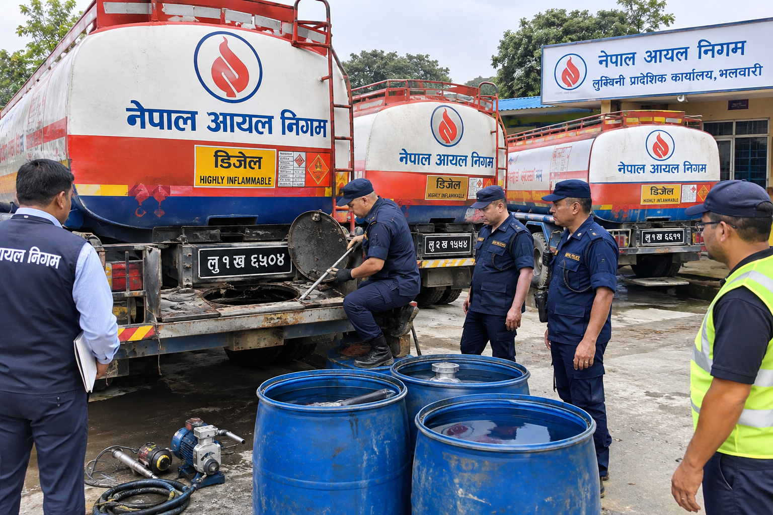 पेट्रोलियम चोरीमा संलग्न रुपन्देहीकाे सर्राफ आयल स्टोरलाई १ लाख जरिवाना, ६ महिना आपूर्ति बन्द